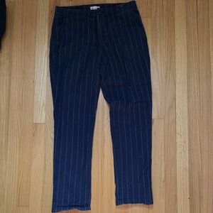GAP Men's Dark Blue Pinstripe Chinos